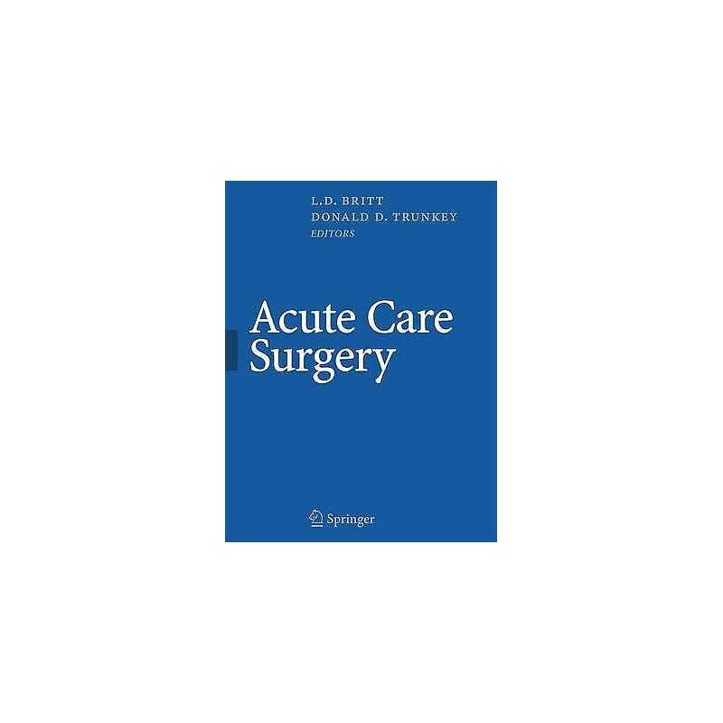 Acute Care Surgery - 9780387344706