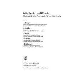 Milankovitch and Climate - 9789048184002