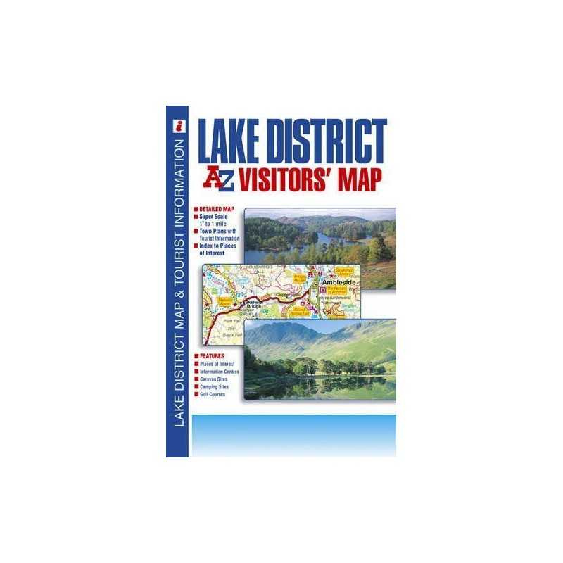 Lake District Visitors Map Paperback Book