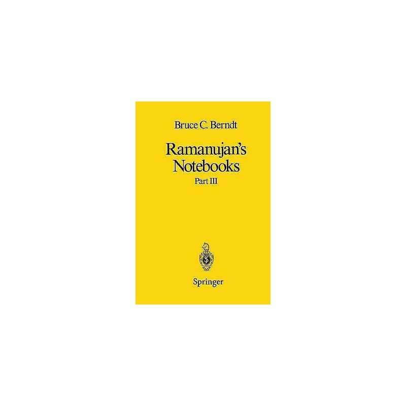 Ramanujans Notebooks - 9781461269632