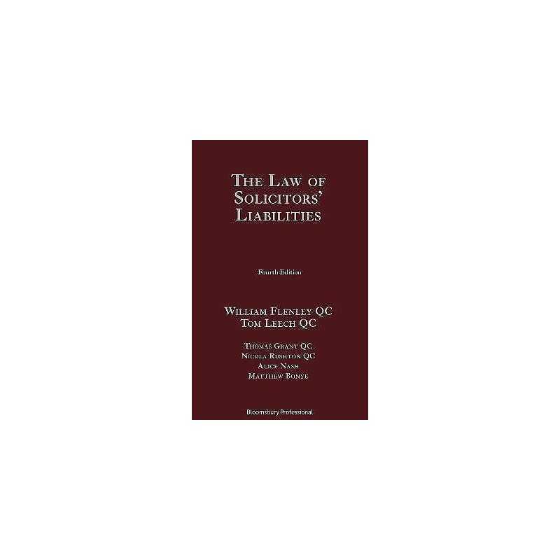 The Law of Solicitors Liabilities - 9781526505293
