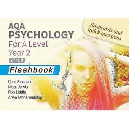 AQA Psychology for A Level Year 2 Flashbook: 2nd Edition - 9781912820481