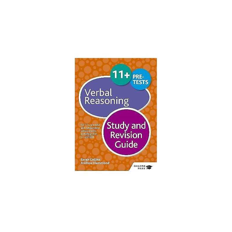 11+ Verbal Reasoning Study and Revision Guide - 9781471849244