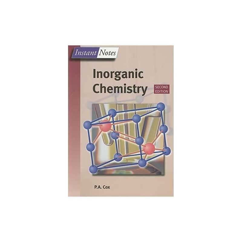 BIOS Instant Notes in Inorganic Chemistry by Cox, Tony Paperback Book