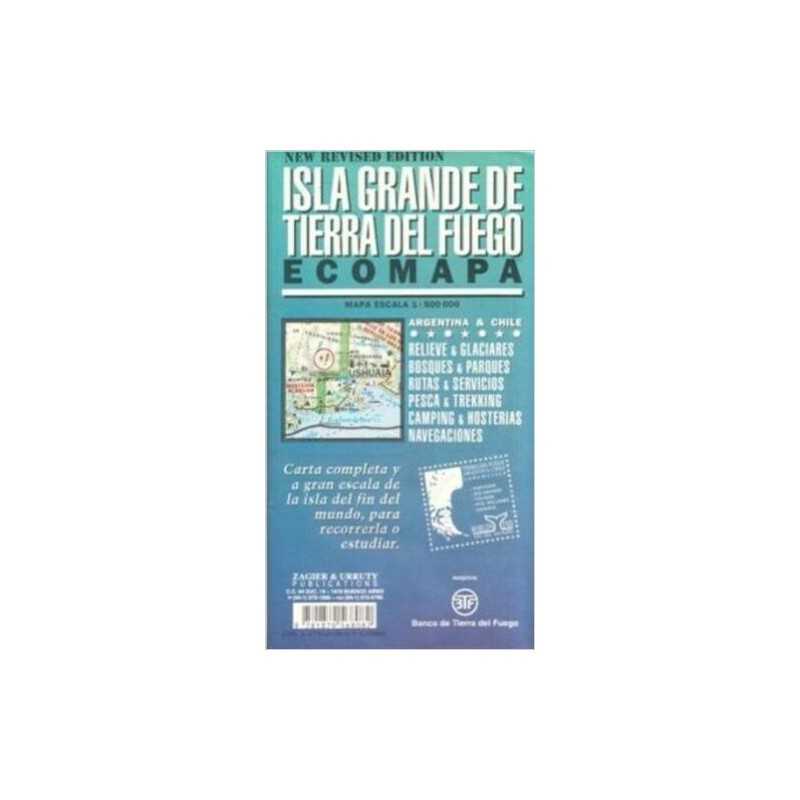 Isla Grande de Tierra Del Fuego Map - 9781879568082
