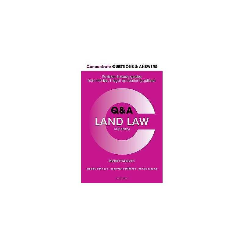 Concentrate Questions and Answers Land Law - 9780198853206