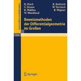 Beweismethoden Der Differentialgeometrie Im Grossen - 9783540063858
