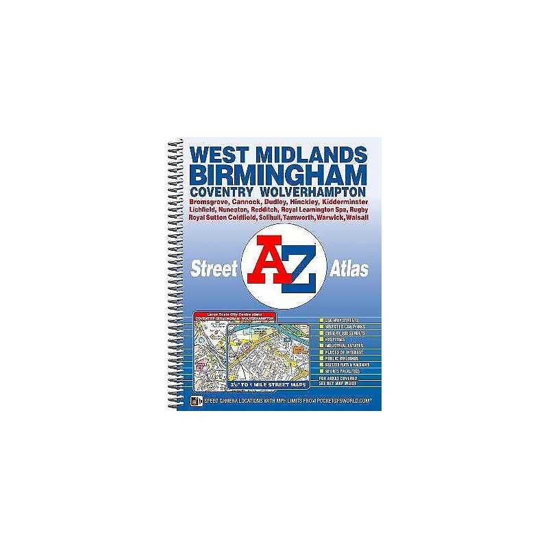 West Midlands A-Z Street Atlas (spiral) - 9781782570943