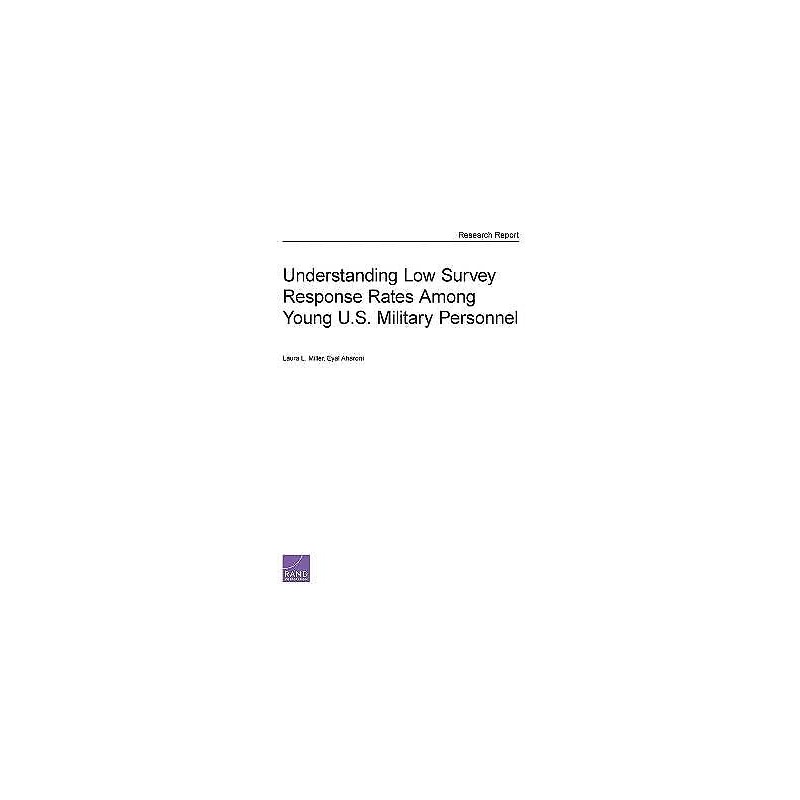 Understanding Low Survey Response Rates Among Young U.S. Mili... - 9780833090171