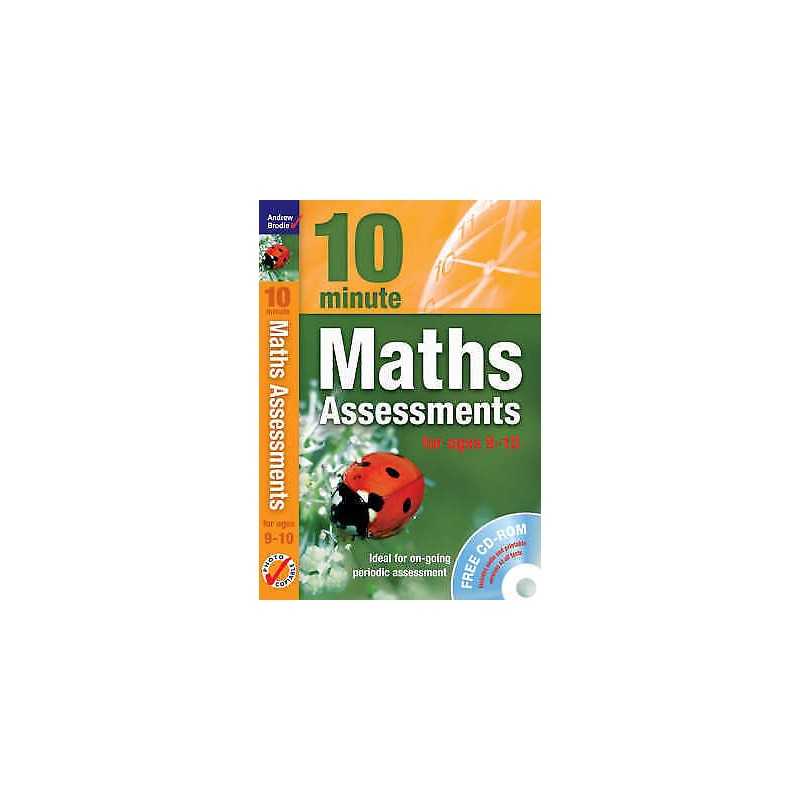 Ten Minute Maths Assessments ages 9-10 (plus CD-ROM) - 9781408110775