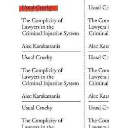 Usual Cruelty - 9781620975275