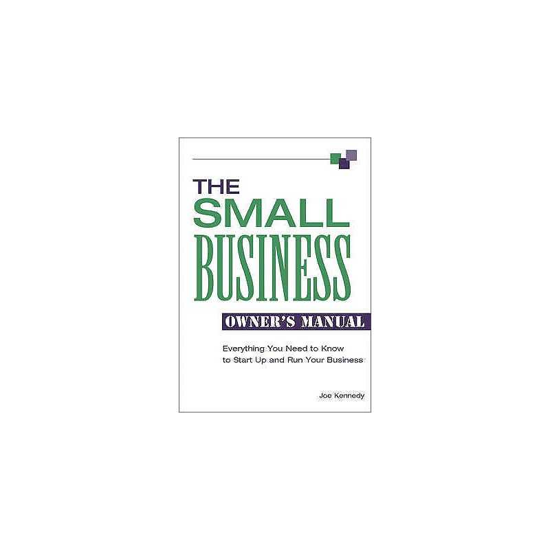 Small Business Owners Manual - 9781564148131
