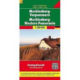 Mecklenburg-Western Pomerania Sheet 13 Road Map 1:200 000 - 9783707901719