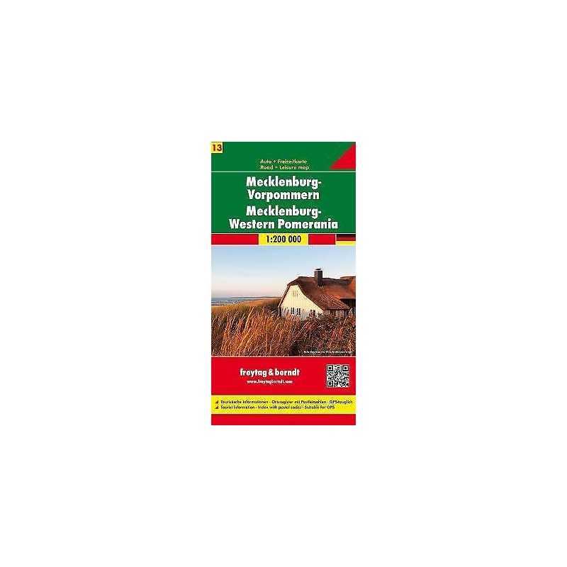 Mecklenburg-Western Pomerania Sheet 13 Road Map 1:200 000 - 9783707901719