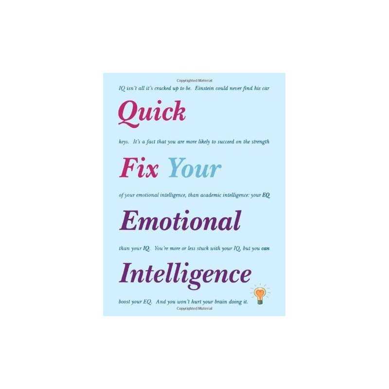 Quick Fix Your Emotional Intelligence: IQ isnt... by Alder, Dr. Harry Paperback
