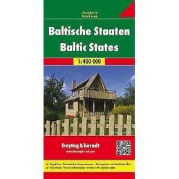 Baltic States (Est, Lt, Lv) Road Map 1:400 000 - 9783707905670