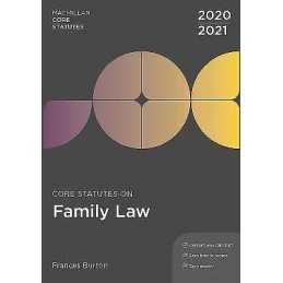 Core Statutes on Family Law 2020-21 - 9781352010510