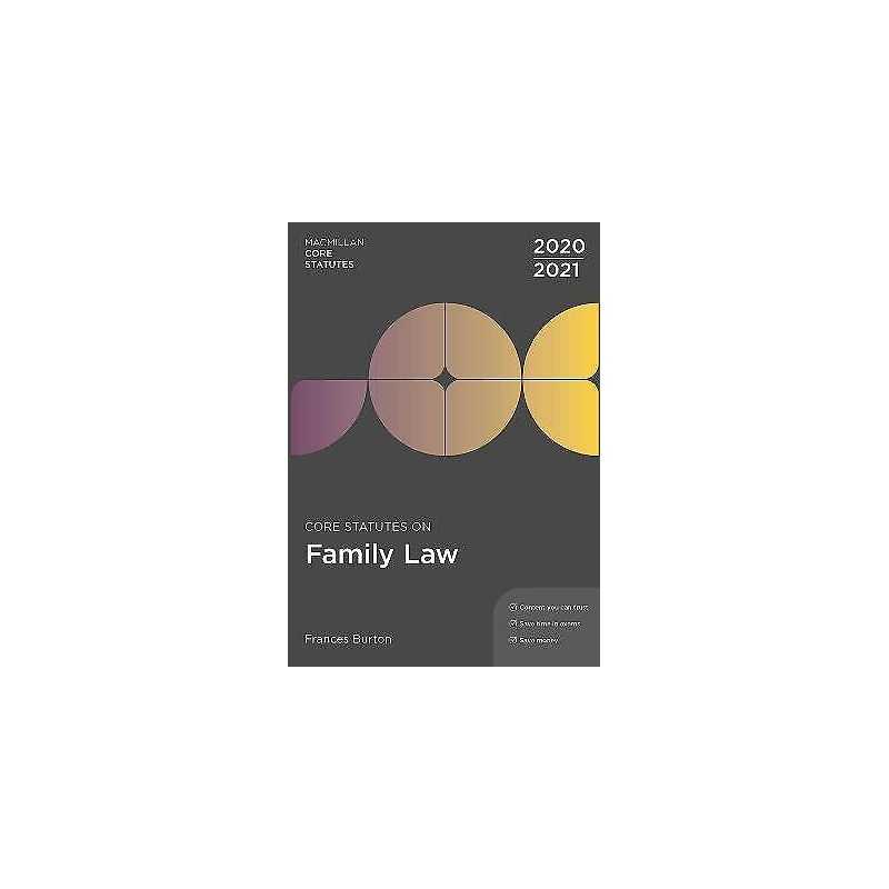 Core Statutes on Family Law 2020-21 - 9781352010510