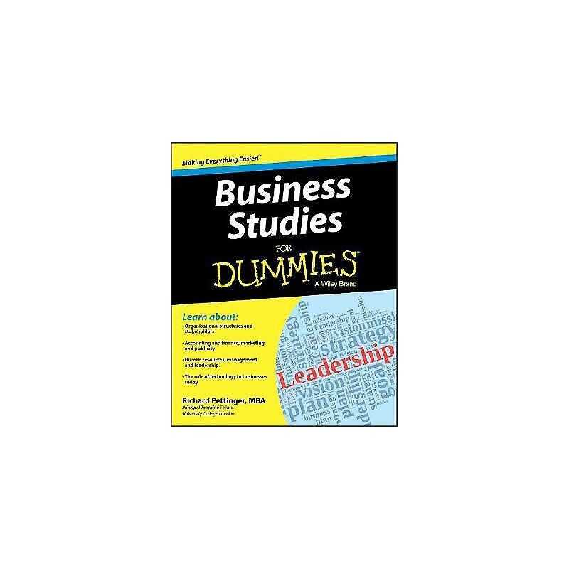 Business Studies For Dummies - 9781118348116