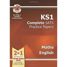 KS1 Complete SATs Practice Papers - Maths, Reading and... by CGP Books Paperback