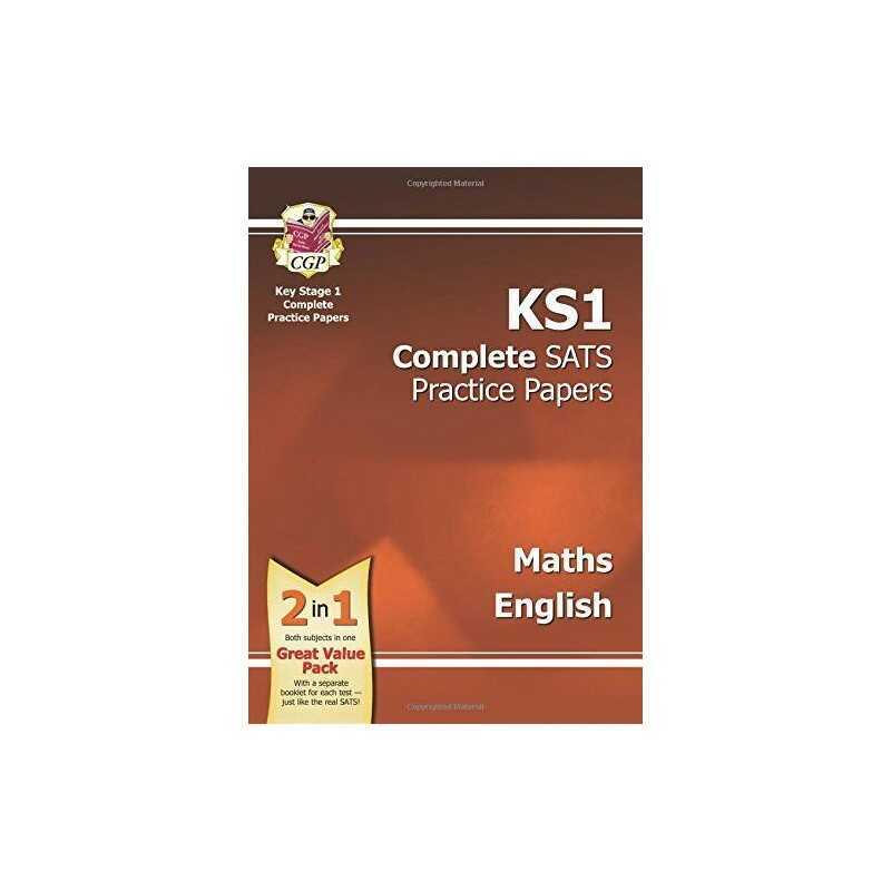 KS1 Complete SATs Practice Papers - Maths, Reading and... by CGP Books Paperback