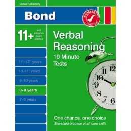 Bond 10 Minute Tests Verbal Reasoning 8-9 years by Down, Frances Pamphlet Book