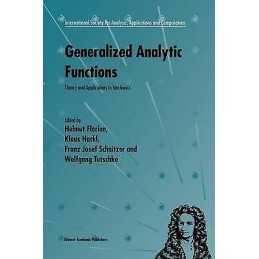 Generalized Analytic Functions - 9781461333340