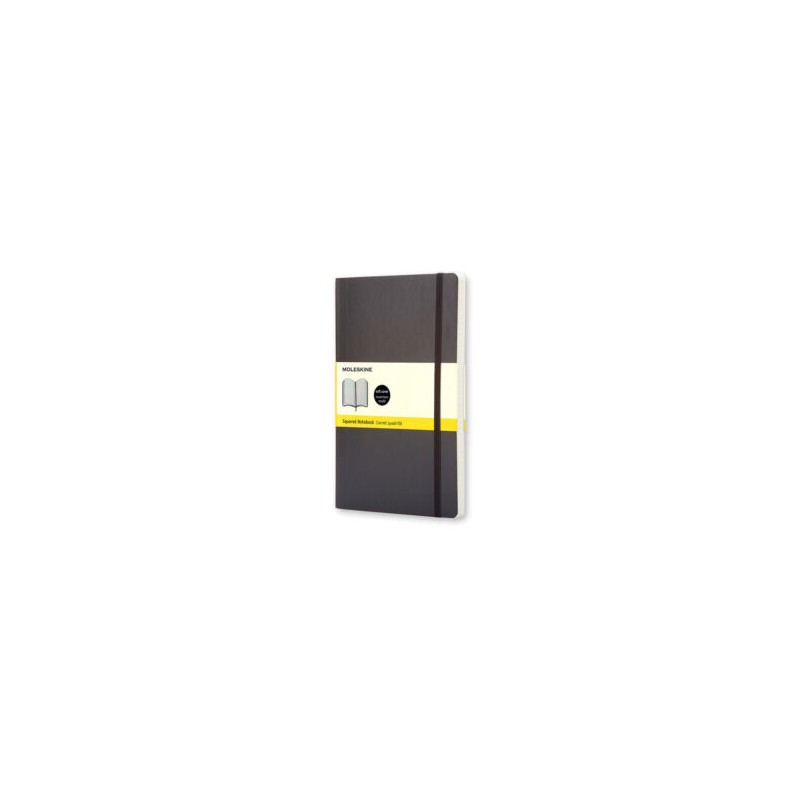 Moleskine Soft Large Squared Notebook Black - 9788883707186