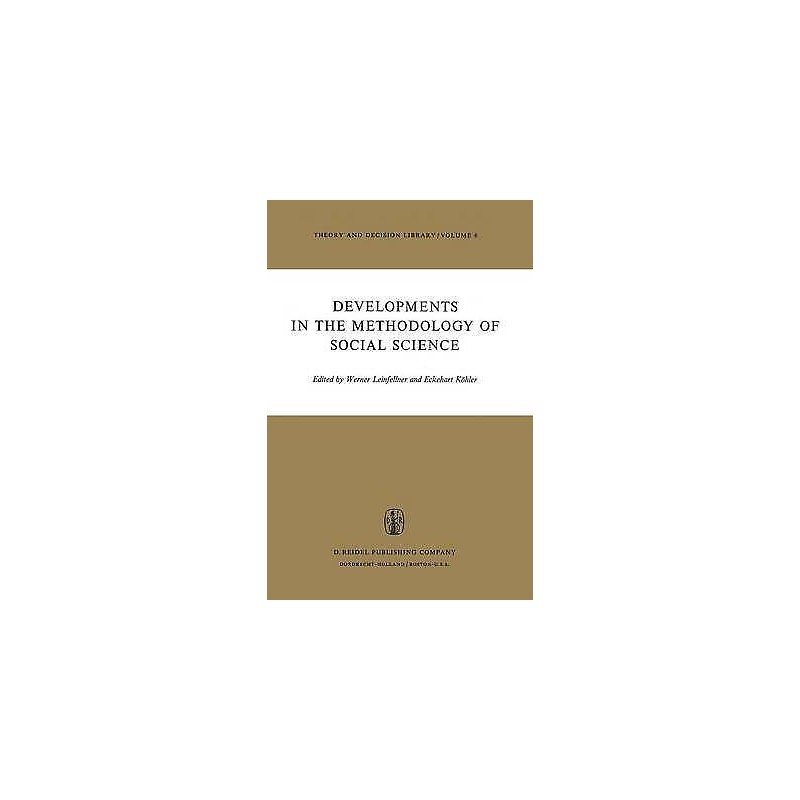Developments in the Methodology of Social Science - 9789027705396