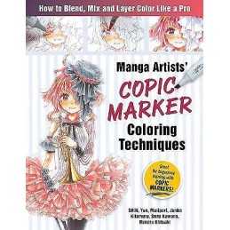 Manga Artists Copic Marker Coloring Techniques - 9781940552569