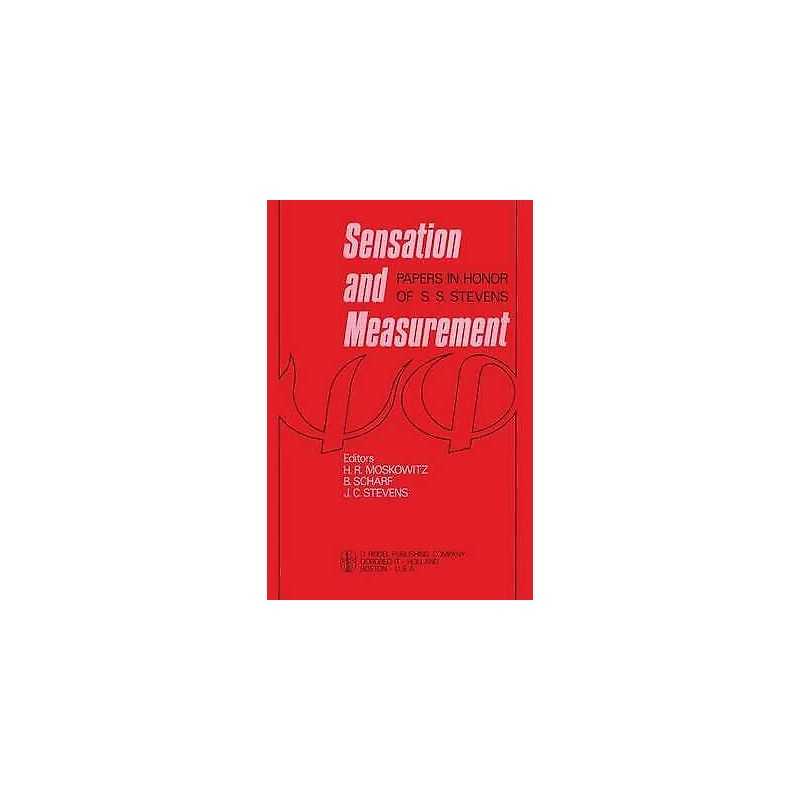 Sensation and Measurement - 9789401022477