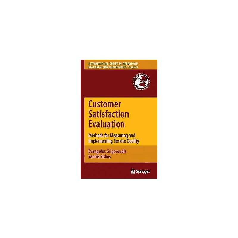 Customer Satisfaction Evaluation - 9781461425021
