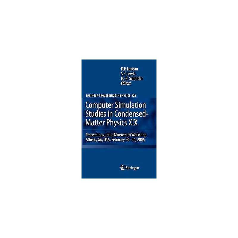 Computer Simulation Studies in Condensed-Matter Physics XIX - 9783540856245