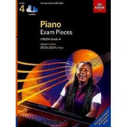 Piano Exam Pieces 2023 & 2024, ABRSM Grade 4, with audio - 9781786014665