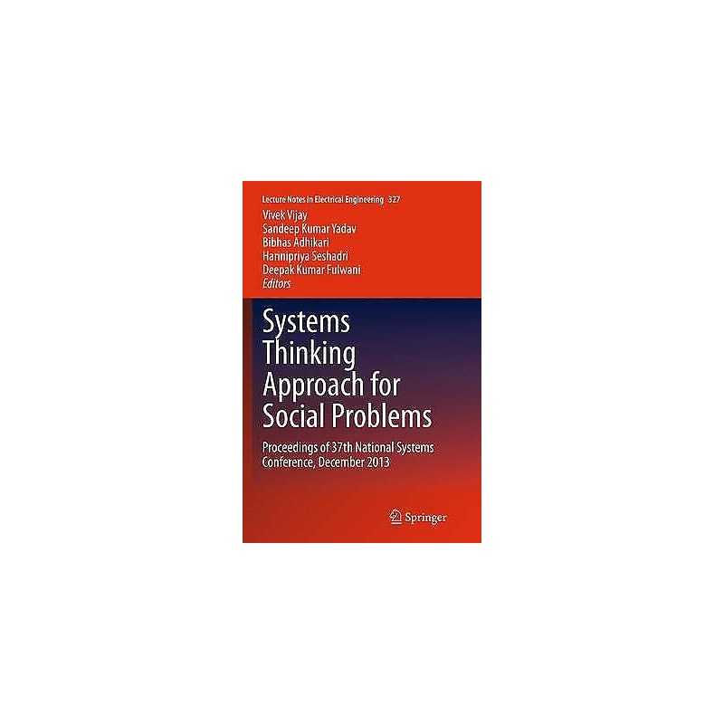 Systems Thinking Approach for Social Problems - 9788132235163