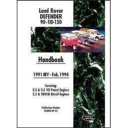 Land Rover Defender 90 110 130 Handbook Mar. 1994-1998 MY - 9781855206519
