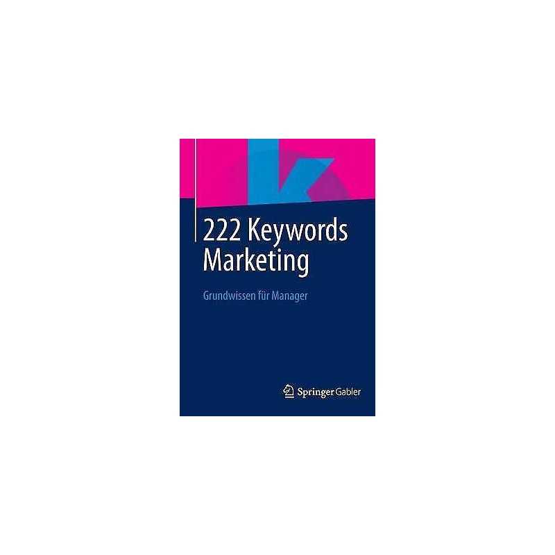 222 Keywords Marketing - 9783658033842