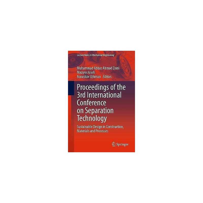 Proceedings of the 3rd International Conference on Separation... - 9789811607417