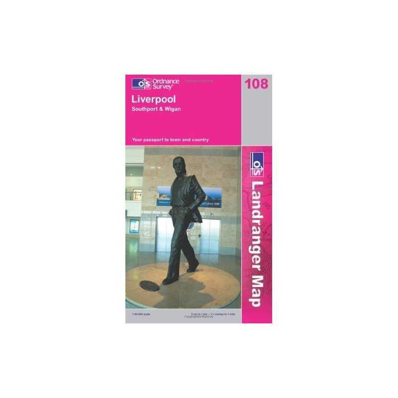 Liverpool, Southport and Wigan (Landrang... by Ordnance Survey Sheet map, folded