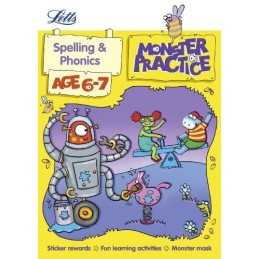 Spelling and Phonics Age 6-7 (Letts Monster Practice) by Shareen Mayers Book The