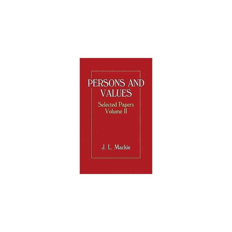 Selected Papers: Volume II: Persons and Values - 9780198246787