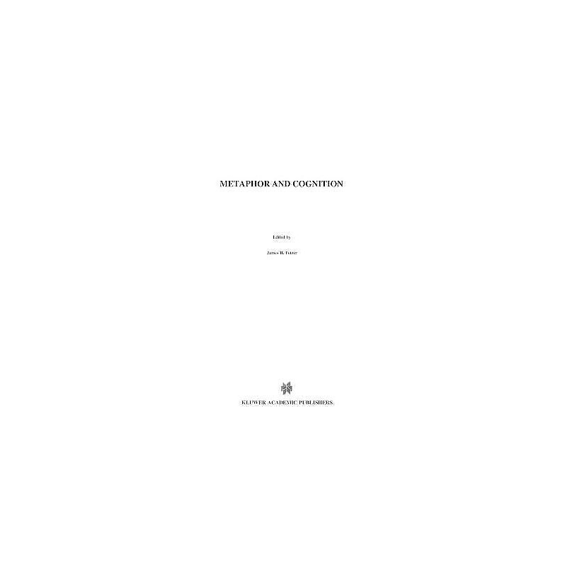 Metaphor and Cognition - 9789048141463