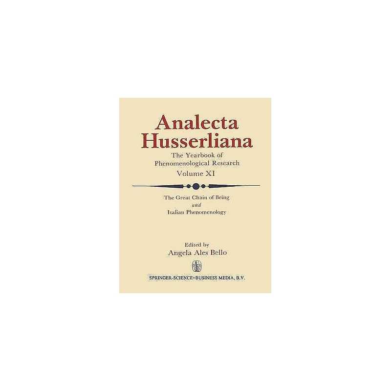 The Great Chain of Being and Italian Phenomenology - 9789027710710