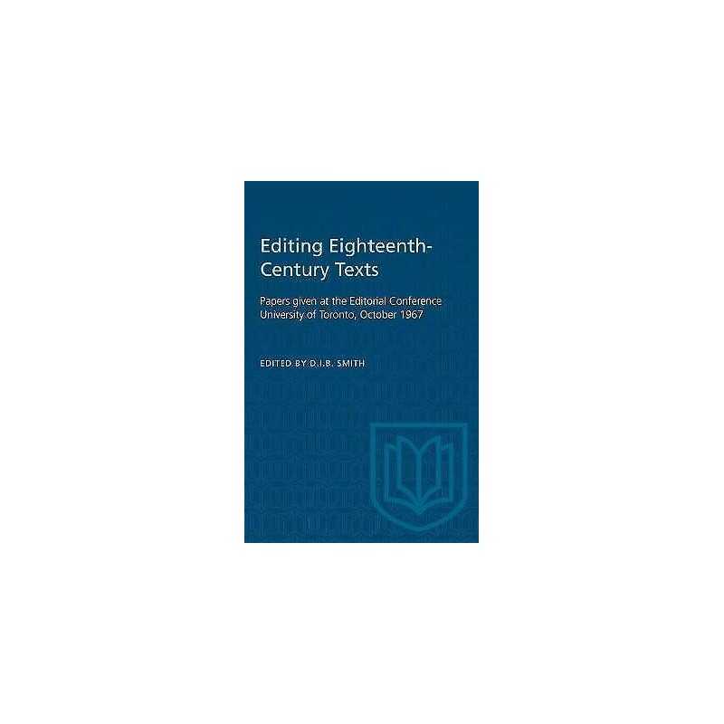 Editing Eighteenth-Century Texts - 9781487573195