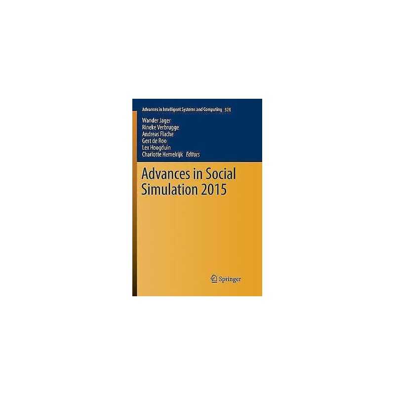 Advances in Social Simulation 2015 - 9783319836911