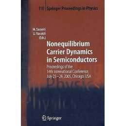 Nonequilibrium Carrier Dynamics in Semiconductors - 9783642071690
