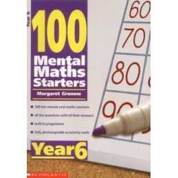 Year 6 (100 Mental Maths Starters) by Gronow, Margaret Paperback Book