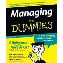 Managing For Dummies by Economy, Peter Paperback Book