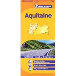 Aquitaine Michelin Regional Map (Michelin Regio... by Michelin Sheet map, folded