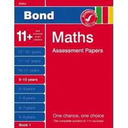 Bond Maths Assessment Papers 9-10 years Book 1 by Andrew Baines Paperback Book